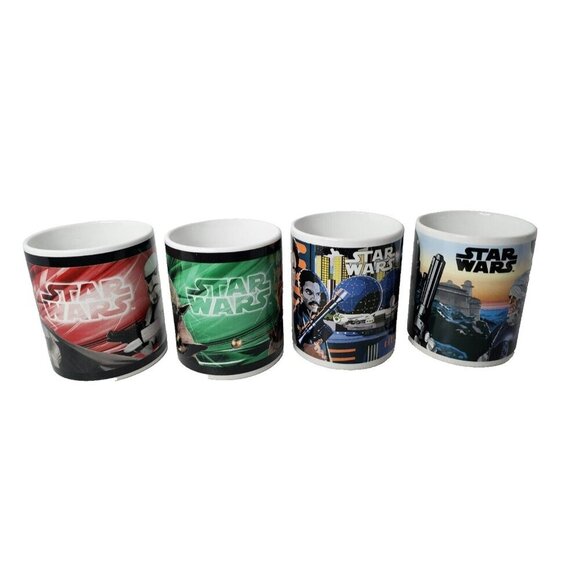 Star Wars Galerie 2014 Coffee Tea Cup Mug Set of Four Collectible Ceramic NEW - Picture 1 of 9